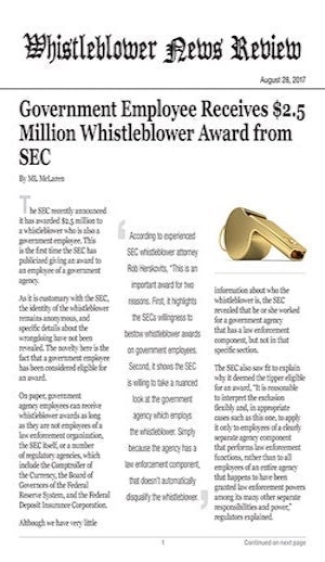whistleblower news